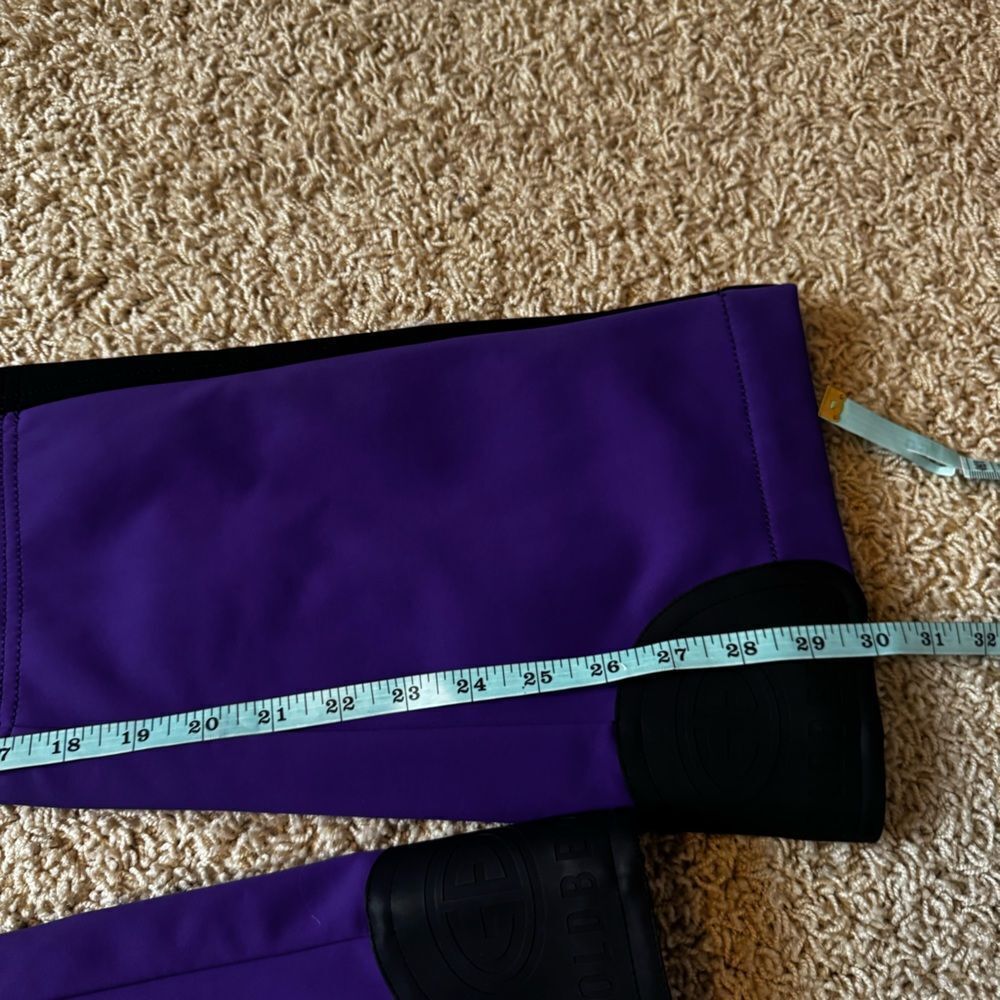 GOLDBERGH WOMEN'S HIGH END SALOPETTE SKI PANTS BIB PURPLE BLACK US 4 - Picture 7 of 8